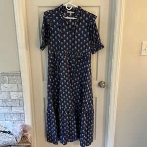 Ophelia and Indigo Olive dress